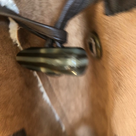 Tommy Hilfiger Boho Brown Faux Suede Vest with Faux Shearling Collar Medium - Picture 7 of 10